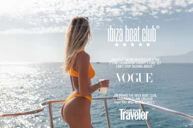 Ibiza : Brunch sans fond à l'Ibiza Boat Club avec boissons et DJ