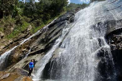 Escape Medellin: hiking to beautiful and giant waterfall in Cisneros