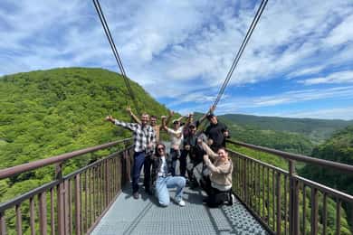 Depuis Kutaisi : Visite guidée des canyons et grottes de Martvili et Okatse