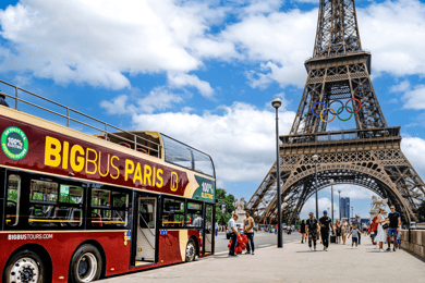 Paris: Große Bus Hop-On/Hop-Off-Bustour mit optionaler Schifffahrt