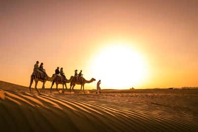 Dubai: Kamelvandring i solnedgången, Al Khayma Camp, stjärnskådning och BBQ