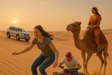 Doha: ATV, Quad/Buggy Dune Bashing, Camel Ride, Sandboarding