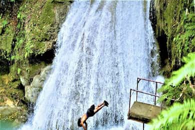 From Ocho Rios: Blue Hole & Dunn's River Falls Tour