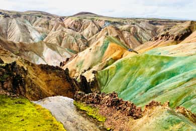 Landmannalaugar: Helicopter tour with 3 Landings