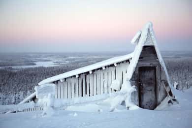 Rovaniemi: Experiència hivernal a la mina d'ametistes amb passeig en ratrac