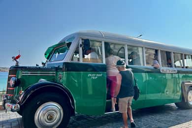 Málta: 5 órás vintage buszos túra – Mdina, Mosta és még sok más, étkezéssel