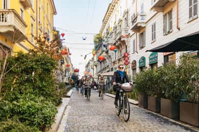 Milão: Tour guiado de bicicleta pelas joias escondidas ENG & NL