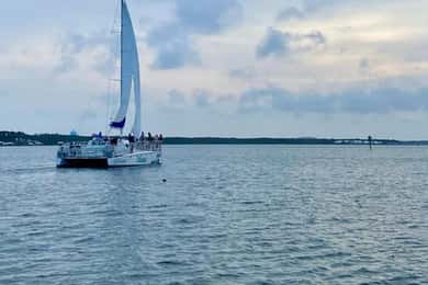 Orange Beach: Dolphin & Sailing Cruise Aboard 52' Catamaran