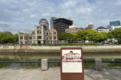 Hiroshima ; visite du musée du mémorial de la paix et du château d'Hiroshima