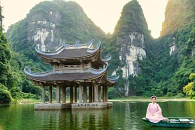 Ninh Binh: Dagstur til Trang An, Mua-hulen, Hoa Lu og Fugledalen