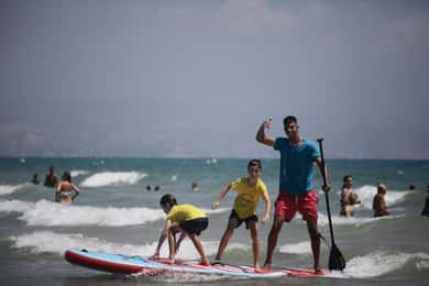 Alicante: Stand Up Paddle (Paddle Surf) Course + snorkel