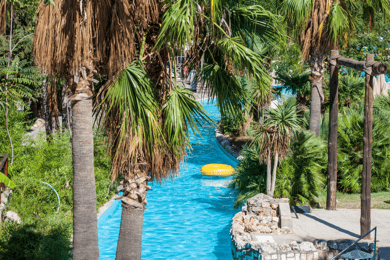 From Rethymno: Waterpark Adventure with Bus Transfer