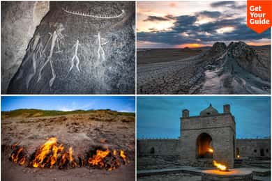 Bakoe: Gobustan Moddervulkaan Vuurtempel Rondleiding