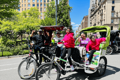 NYC: Central Park Rickshaw Tour / Privat och guidad tur