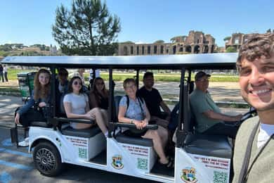 Rome: 4 Hour Electric Golf Cart Tour with Hotel Pickup