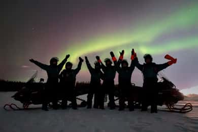 Kemi-Tornio: Nachtsafari mit Schneemobilen