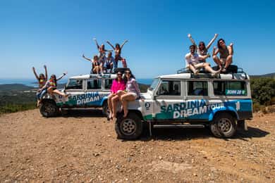 From Cagliari: 4x4 Mountains & Beaches of Chia area