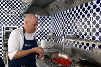 Positano: Matlagningskurs på taket till restaurangen Rada