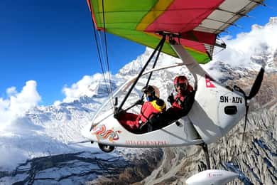 From Pokhara: Ultra Light Flying Over Himalayas