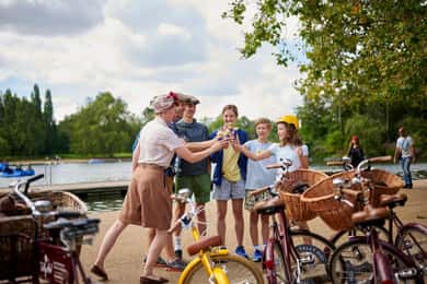 Londres: Tour particular de bicicleta guiado para famílias com cadeiras para crianças