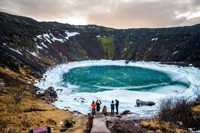 Ticket de entrada al cráter volcánico de Kerið