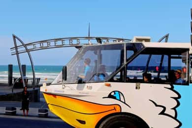 Costa de Ouro: Aquaduck City Tour e Cruzeiro guiado pelo rio