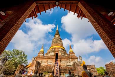Desde Bangkok: Patrimonio Mundial de Ayutthaya y barco privado al atardecer.
