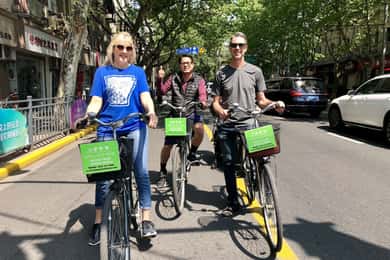 Visite d'une demi-journée à vélo et visite culinaire à Shanghai