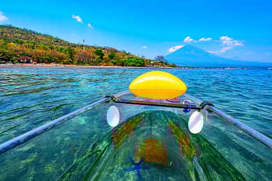 Transparent kayak rental