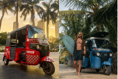 Location de Tuk Tuk autoguidés au Sri Lanka