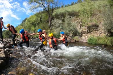 Trekking en rivière dans le géoparc d'Arouca