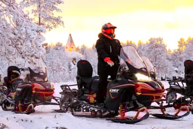 Rovaniemi: Guidad snöskotertur i vildmarken