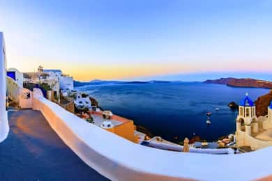 Fra Rethymno: Guidet Santorini-tur og cruise fra Kreta