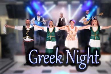 Kamari: spettacolo greco, cena a buffet e drink al Dimitris