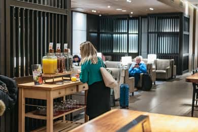 LHR London Heathrow flygplats: Plaza Premium Lounge