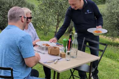 Pienza: Typisk gourmetlunch på en gammal toskansk bondgård