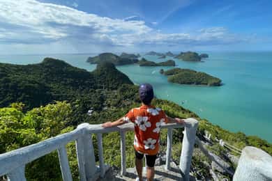 Koh Samui: Passeio de lancha rápida pelo Parque Marinho de Angthong com caiaque