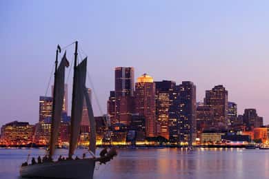 Boston: City Lights Sail on Classic Sailboat