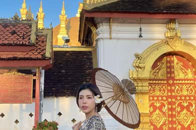Traje tradicional de Laos