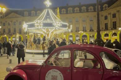 Pariisi: Joulukierros vaaleanpunaisella Citroën 2CV:llä