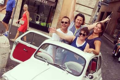 Rom Tour mit einem alten Fiat 500