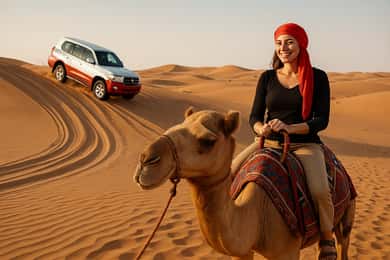 Doha:ATV,Quad or Buggy Dune Bashing,CamelRide & Sandboarding