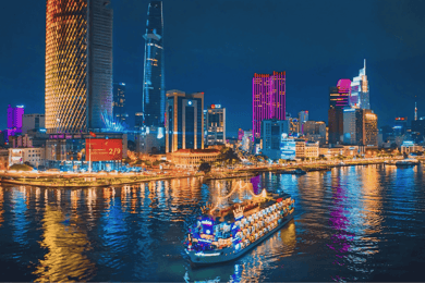 Ho Chi Minh: Private City Tour and Dinner Cruise with Buffet