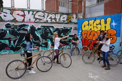 Barcelona: 3,5 uur durende streetart tour per Bamboo Bike