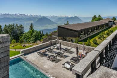 Vitznau: Train Tickets and Rigi Mineral Baths Day Ticket