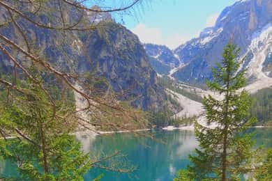 VENEZIA: CORTINA BRAIES DOLOMITES-SØERNE med DRONE