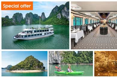 Ha Long Tour on 5-Star Cruise (Route 2: Big-Small Group Bus)