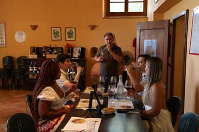 Toscana Florens dagsutflykt med vingårdslunch från Rom