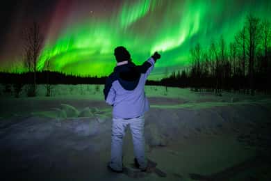 Rovaniemi: excursió en grup per caçar l'aurora boreal amb fotos