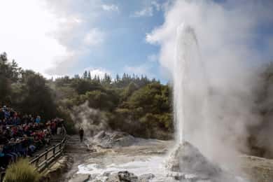 From Rotorua - WAI-O-TAPU - WAIKITE Pool & HUKA FALLS Cruise
